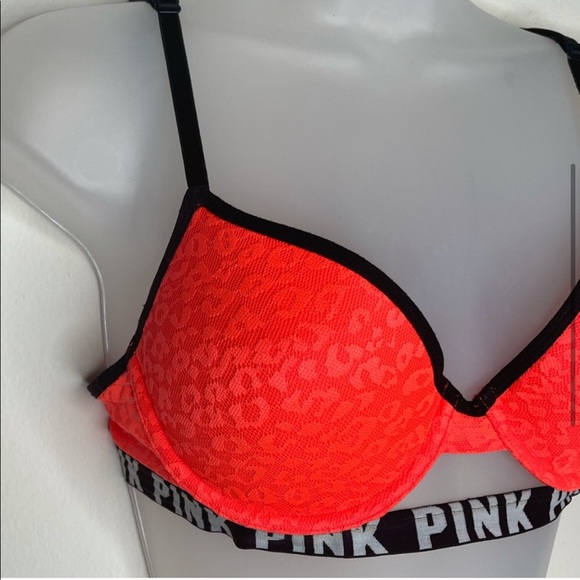 Leopard Lace Wear Everywhere Logo Band Push-Up Bra - Picture 4 of 8